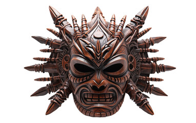 A creepy mask covered in menacing spikes, creating a fearsome and intimidating look