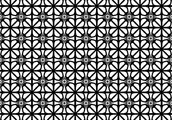 Black white vintage decorative lines squares tiles patterns wallpaper background 