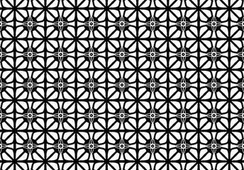 Black white vintage decorative lines squares tiles patterns wallpaper background 