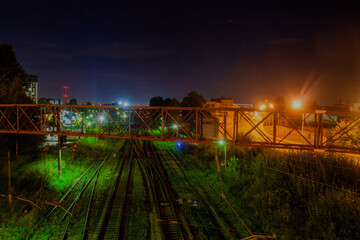 Industrial Night Bridge