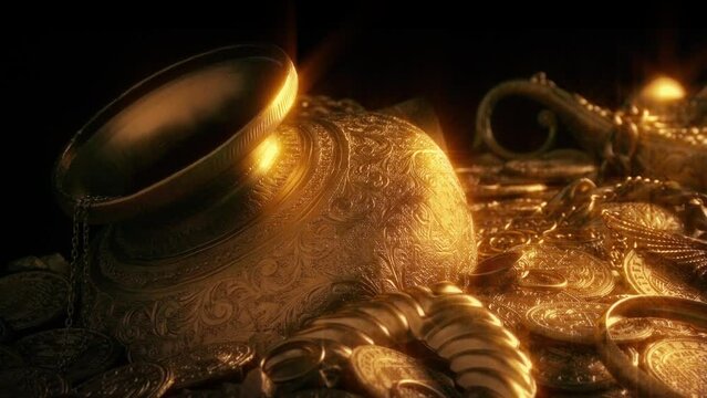 Gold Treasure Hoard Lost In Cave