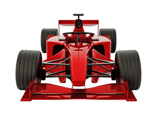 Naklejka premium Generic racing car isolated on transparent background. 3D illustration