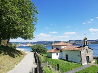 Fototapeta na wymiar Ermita de Santa María de Caranza en Ferrol, Galicia
