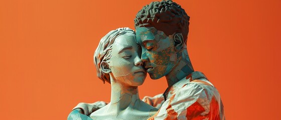 Write a narrative about a character who learns to embrace their uniqueness and find belonging in the arms of their partner