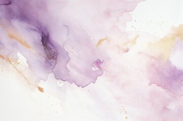 An abstract watercolor background with gentle pastel tones of light pink and purple, elevated by...