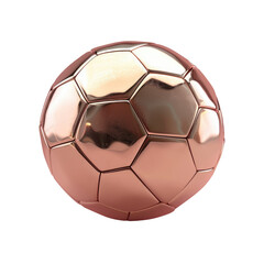 A shiny soccer ball on a Transparent Background