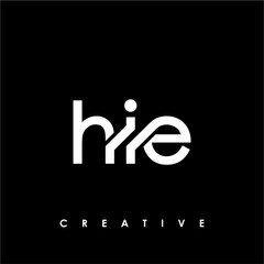 HIE Letter Initial Logo Design Template Vector Illustration