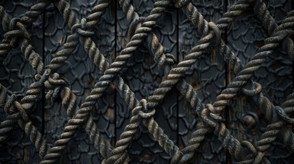 Rope and knotwork texture, demonstrating the skill and craftsmanship of sailors and pirates created with Generative AI Technology