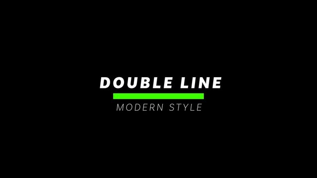 Modern Animated Two Lines Text Reveal 