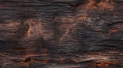 Rolgordijnen urnt wood texture, charred wood, shou sugi ban texture, yakisugi, high quality graphic source, high resolution background © Kateryna Sharko