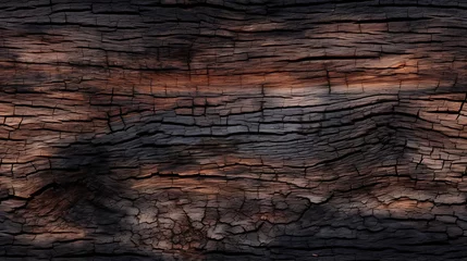 Fototapeten urnt wood texture, charred wood, shou sugi ban texture, yakisugi, high quality graphic source, high resolution background © Kateryna Sharko