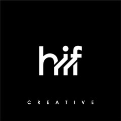 HIF Letter Initial Logo Design Template Vector Illustration