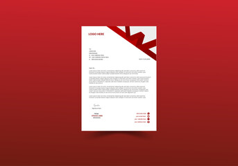 Creative professional and minimalist letterhead template design.