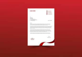 Creative professional and minimalist letterhead template design.