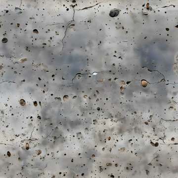 smooth dark brown gray concrete external building wall with a few tiny barnacles on it, texture,