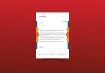 Modern business and corporate letterhead template.