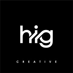 HIG Letter Initial Logo Design Template Vector Illustration