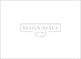 Minimal and Aesthetic typography logo template for company and beauty business