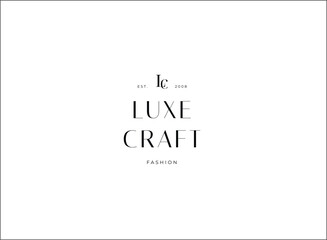 Minimal and Aesthetic typography logo template for company and beauty business