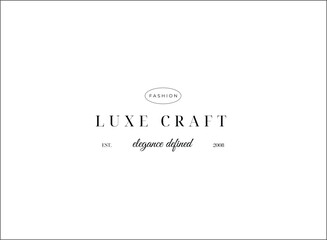 Minimal and Aesthetic typography logo template for company and beauty business