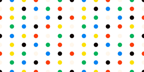  Seamless pattern with colorful circles . Creative minimalist  background for children. Trendy design with polka dot.