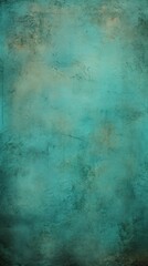 Fototapeta na wymiar Turquoise barely noticeable color on grunge texture cement background pattern with copy space 