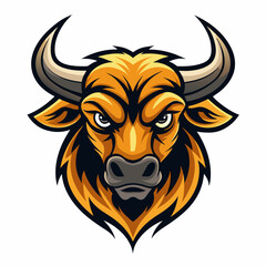 Fototapeta premium Modern, Bull, Vector, Logo, Illustration, Strong, 