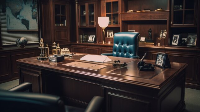 desk in the office 8k photography, ultra HD, sharp. 