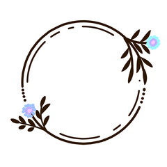 Obraz premium Floral flower simple ornament