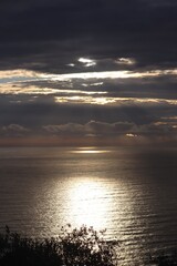 sunset over the sea