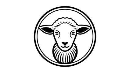 a-cow-icon-in-circle-logo vector illustration