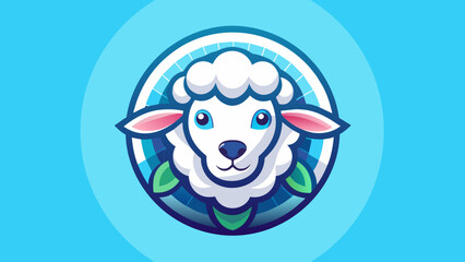 a--sheep-icon-in-circle-logo vector illustration 