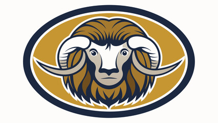 a--buffalo-icon-in-circle-logo vector illustration