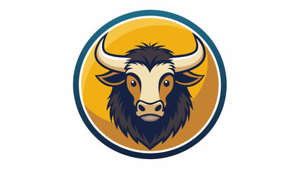 a--yak-icon-in-circle-logo vector illustration