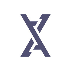 Obraz premium Monogram X. Design vector X logo. Monogram initial letter mark X logo design. Monogram design vector logo. Monogram initial letter mark X logo design. Simple X monogram. Monogram X design logo 