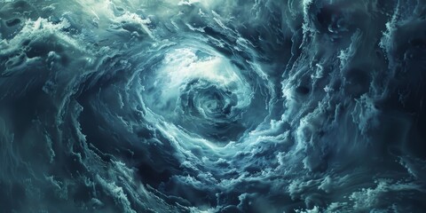 A tempestuous whirlpool texture, symbolizing a battle, with swirling waters and the clash of fate versus free will created with Generative AI Technology