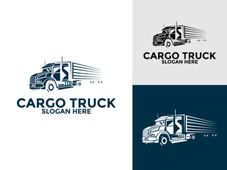 Truck Logo vector, Premium Truck Company or Truck logistics and delivery Logo design template