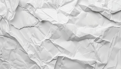 Crumpled of white paper for background and texture concept. Crumpled white paper. Abstract background for the designer.