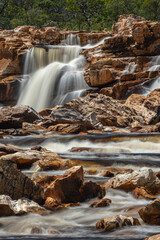 Cachoeira no distrito de Conselheiro Mata, na cidade de Diamantina, Estado de Minas Gerais, Brasil
