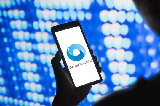 April 2, 2024, Brazil. In this photo illustration, the Google DeepMind logo is displayed on a smartphone screen.