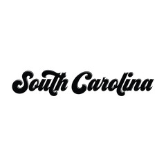 Vector South Carolina text typography design for tshirt hoodie baseball cap jacket and other uses vector	