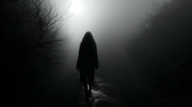 Veiled in Mist: A Terrifying Stroll