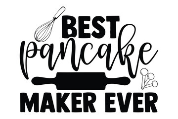 Baker t shirt design, Hand drawn lettering phrase isolated on white background, Calligraphy quotes design, SVG Files for Cutting, bag, cups, card