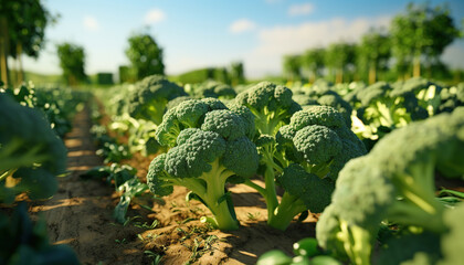 broccoli farm, grows broccoli for consumption