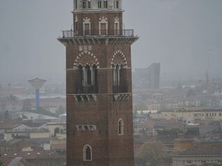  Sant' Anastasia church bells tower in Verona, Veneto, Italy