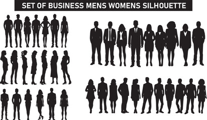 silhouette of people, business peoples silhouette, business women, business men., business team, 