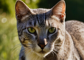 The Egyptian Mau cat is a breed with an ancient history