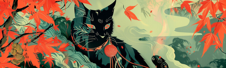Black Cat: Surreal Illustration in the Japanese Style