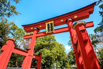 Tuinposter 敦賀市、気比神宮の大鳥居（日本三大木造鳥居） © yako