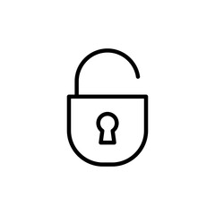 Lock icon vector isolated on white background. Encryption icon. Security symbol. Secure. Private